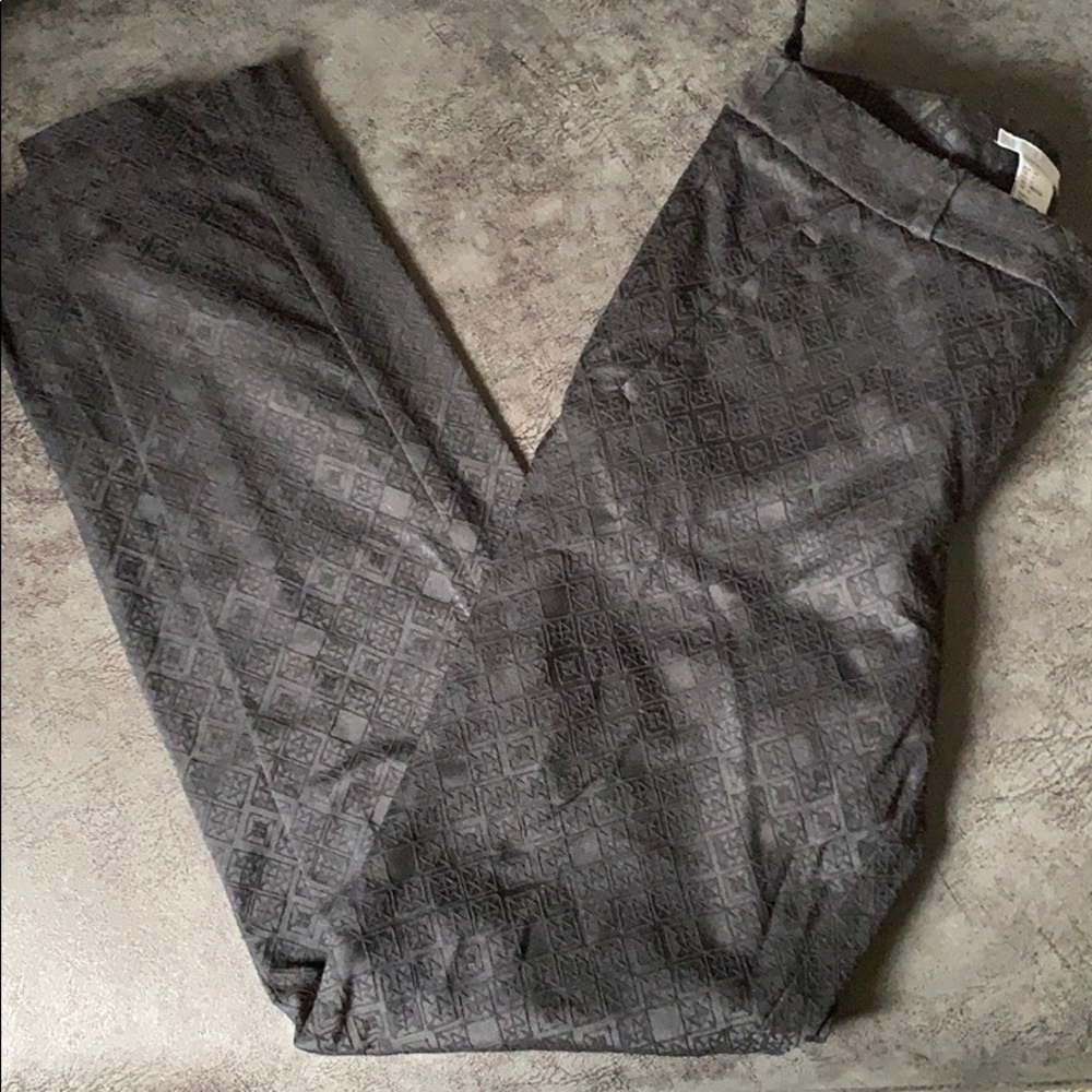 H&M Black Pattern Skinny Dress Pant